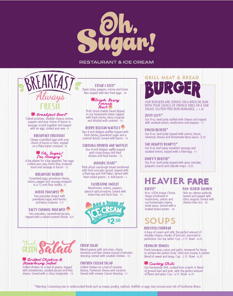 Menu Page 1